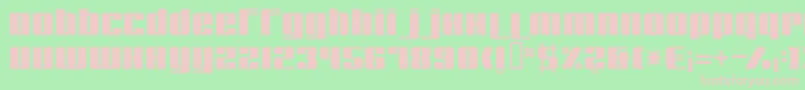 Remakeoffabulous Font – Pink Fonts on Green Background