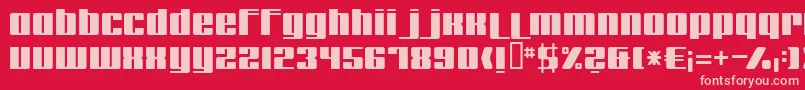 Remakeoffabulous Font – Pink Fonts on Red Background