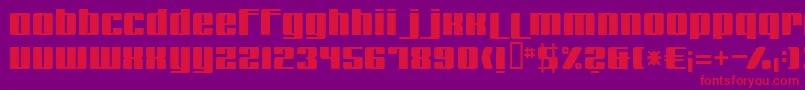 Remakeoffabulous-Schriftart – Rote Schriften auf violettem Hintergrund