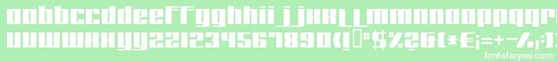 Remakeoffabulous-Schriftart – Weiße Schriften auf grünem Hintergrund