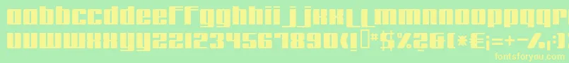 Шрифт Remakeoffabulous – жёлтые шрифты на зелёном фоне