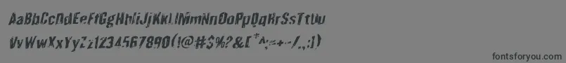 Шрифт Quarrystonerotal – чёрные шрифты на сером фоне