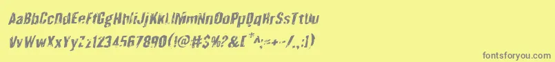Quarrystonerotal Font – Gray Fonts on Yellow Background