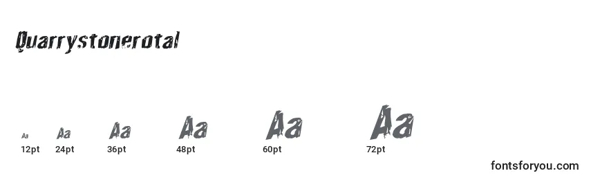 Quarrystonerotal Font Sizes