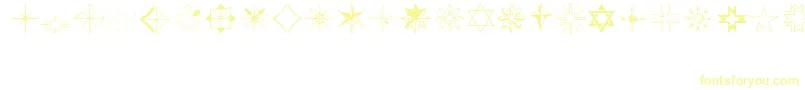 Stars2-Schriftart – Gelbe Schriften