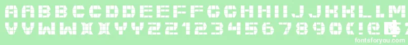 FastMoney Font – White Fonts on Green Background
