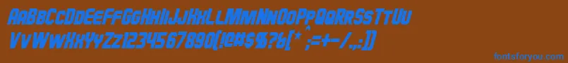 More about HauserCondensedItalic Font HauserCondensedItalic Font – Blue Fonts on Brown Background