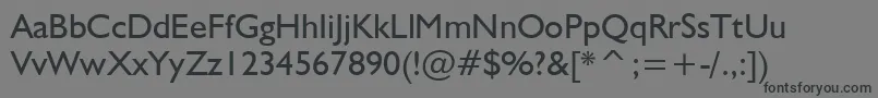 NrbWelshGillian Font – Black Fonts on Gray Background