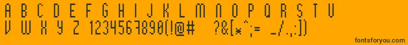 Bithigh Font – Black Fonts on Orange Background