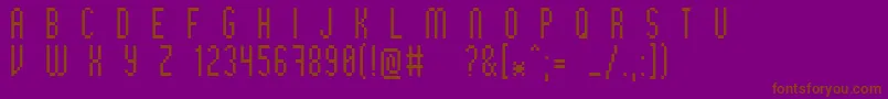 Bithigh-fontti – ruskeat fontit violetilla taustalla