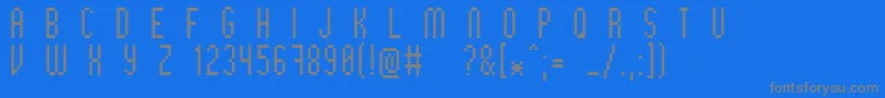 Bithigh-fontti – harmaat kirjasimet sinisellä taustalla