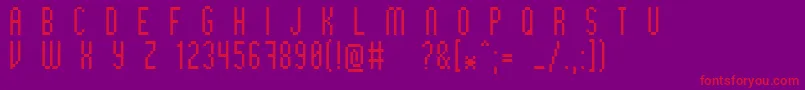 Bithigh Font – Red Fonts on Purple Background