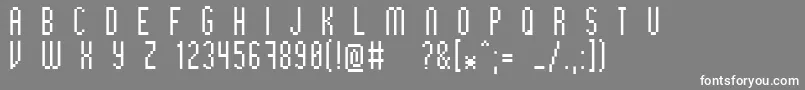 フォントBithigh – 灰色の背景に白い文字