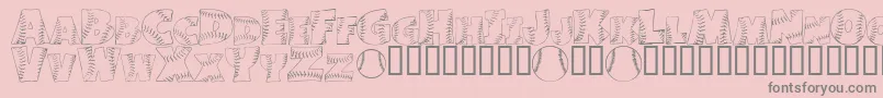 JoeDimaggio Font – Gray Fonts on Pink Background