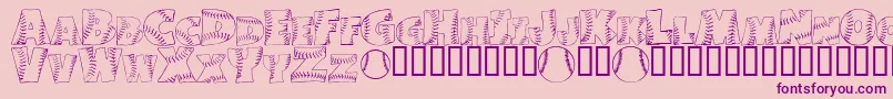 JoeDimaggio Font – Purple Fonts on Pink Background