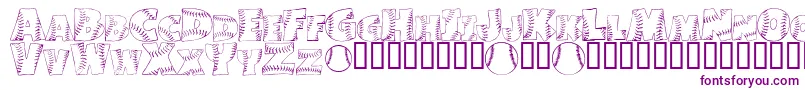 JoeDimaggio Font – Purple Fonts on White Background