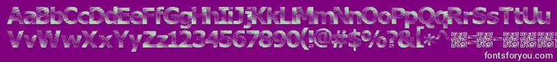 Plutonium Font – Green Fonts on Purple Background