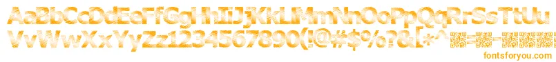 Plutonium Font – Orange Fonts on White Background