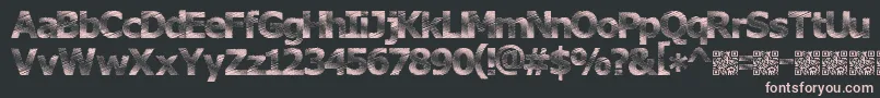 Plutonium Font – Pink Fonts on Black Background