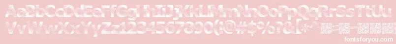 Plutonium Font – White Fonts on Pink Background