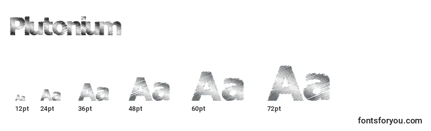 Plutonium Font Sizes