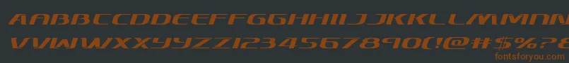 Skymarshalexpandital Font – Brown Fonts on Black Background