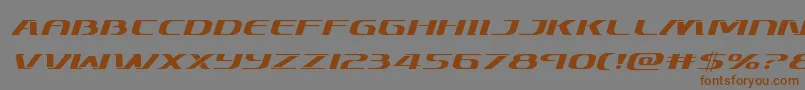 Skymarshalexpandital Font – Brown Fonts on Gray Background