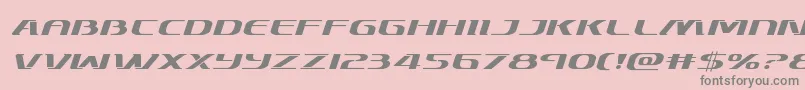 Skymarshalexpandital Font – Gray Fonts on Pink Background