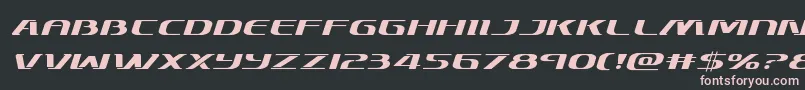 Skymarshalexpandital Font – Pink Fonts on Black Background