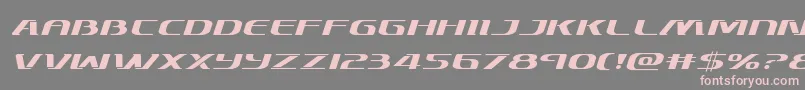 Skymarshalexpandital-Schriftart – Rosa Schriften auf grauem Hintergrund
