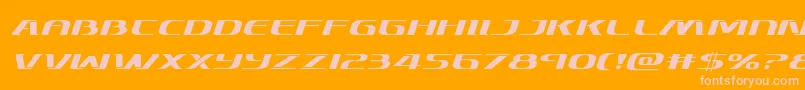 Skymarshalexpandital Font – Pink Fonts on Orange Background