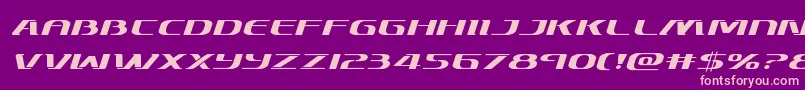 Skymarshalexpandital Font – Pink Fonts on Purple Background
