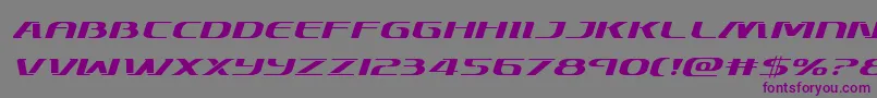 Skymarshalexpandital Font – Purple Fonts on Gray Background