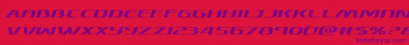 Шрифт Skymarshalexpandital – фиолетовые шрифты на красном фоне
