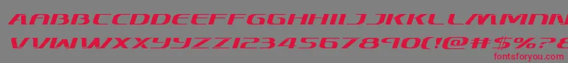 Skymarshalexpandital Font – Red Fonts on Gray Background