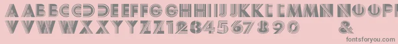 BoyracerRegular Font – Gray Fonts on Pink Background