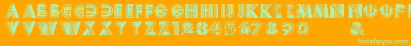 En savoir plus sur la police BoyracerRegular Police BoyracerRegular – polices vertes sur fond orange