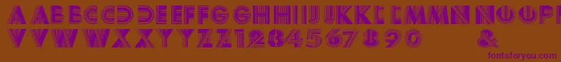 En savoir plus sur la police BoyracerRegular Police BoyracerRegular – polices violettes sur fond brun
