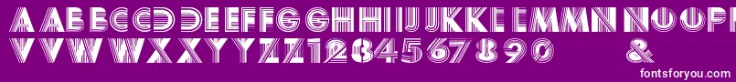 BoyracerRegular Font – White Fonts on Purple Background