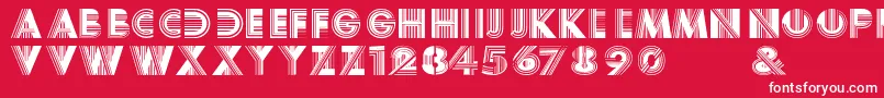 fuente BoyracerRegular – Fuentes Blancas Sobre Fondo Rojo