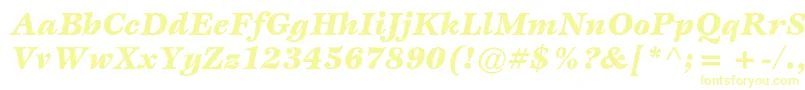 EspritstdBlackitalic-Schriftart – Gelbe Schriften