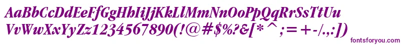 Garambci Font – Purple Fonts on White Background