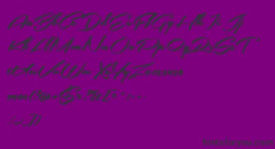 SouthernairePersonalUseOnly font – Black Fonts On Purple Background