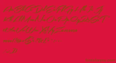 SouthernairePersonalUseOnly font – Brown Fonts On Red Background