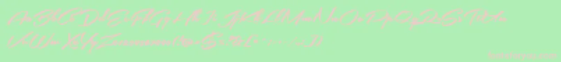 SouthernairePersonalUseOnly Font – Pink Fonts on Green Background