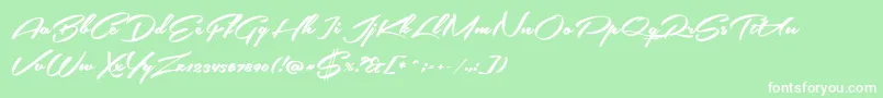 SouthernairePersonalUseOnly Font – White Fonts on Green Background
