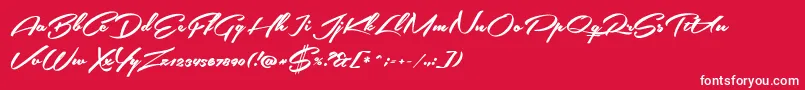 SouthernairePersonalUseOnly Font – White Fonts on Red Background