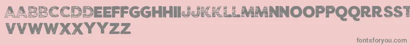 VtksCarbo753 Font – Gray Fonts on Pink Background