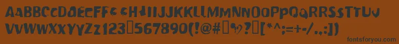 Шрифт Modern – чёрные шрифты на коричневом фоне