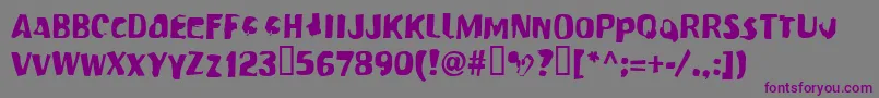 Modern-Schriftart – Violette Schriften auf grauem Hintergrund